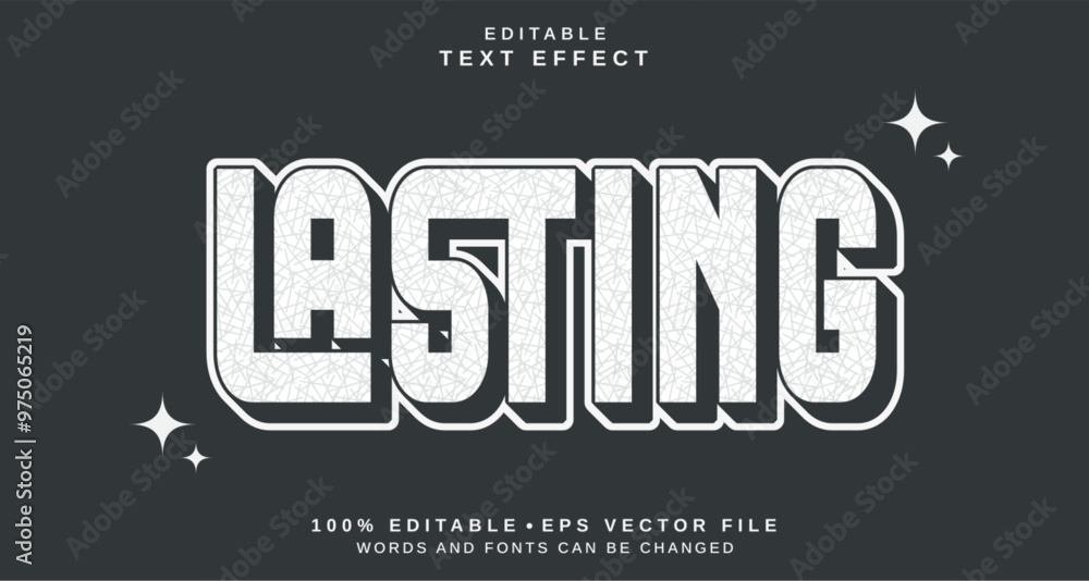 Fototapeta premium Editable text style effect - Lasting text style theme.