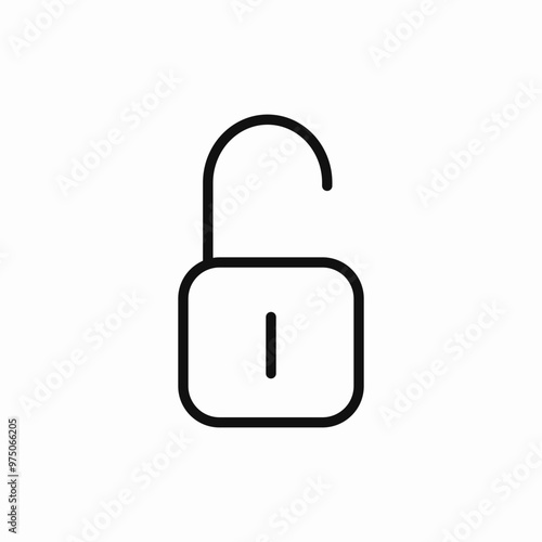 unlock safety key icon sign vector