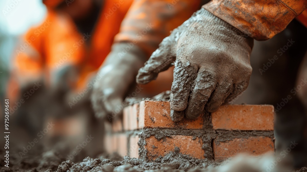 An image showing hands of workers expertly building a brick wall together, highlighting the skills and teamwork involved in creating sturdy structures from individual bricks. An image showing hands of workers expertly building a brick wall together, highlighting the skills and teamwork involved in creating sturdy structures from individual bricks.