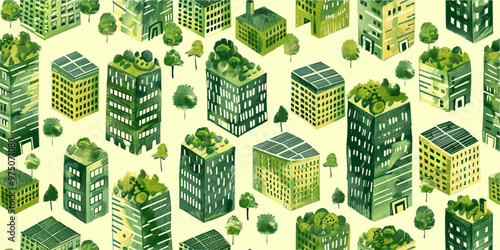 Seamless pattern in eco style for advertising, textile, packaging. Tile, ornament. Eco-thematic