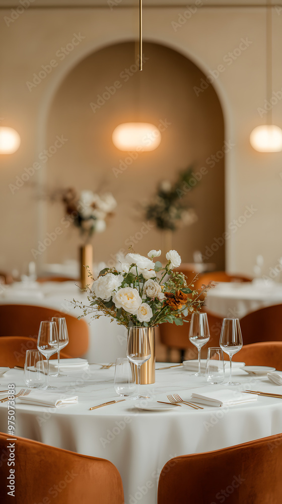 Table Setup in a Luxurious Dining Restaurant | Elegant Tableware and Upscale Dining Experience Table Setup in a Luxurious Dining Restaurant | Elegant Tableware and Upscale Dining Experience