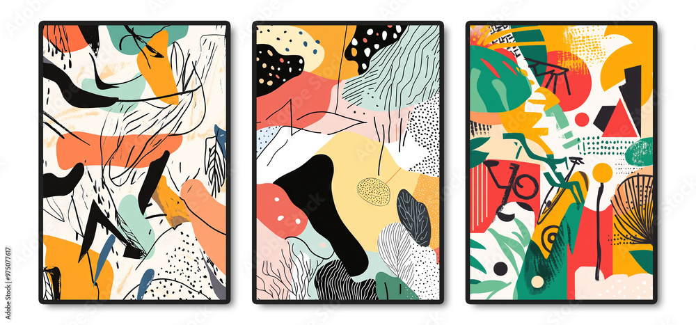 Colorful Abstract Art Prints Featuring Bold Patterns and Shapes Colorful Abstract Art Prints Featuring Bold Patterns and Shapes