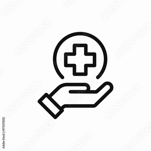 hospital aid care icon sign vector