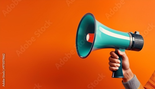 megaphone on white