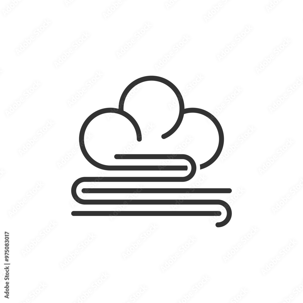 Cloud Windy Icon - Weather Forecast Icon Cloud Windy Icon - Weather Forecast Icon