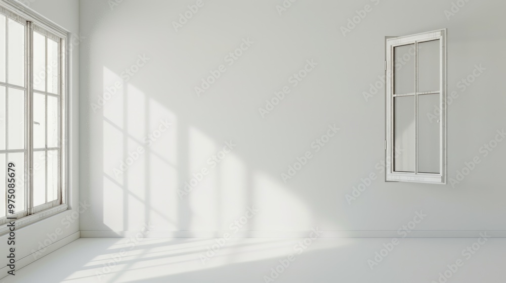 Fototapeta premium Window isolated on white background