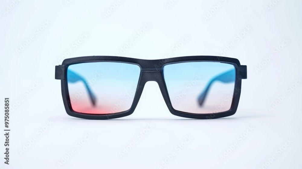 Fototapeta premium 3 D glasses isolated on white background
