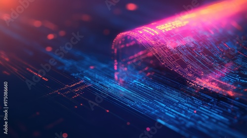 Digital transformation in tax e-invoice software, showing automation, cloud integration, smart finance tools, and paperless workflow in modern accounting systems. AI generated illustration.