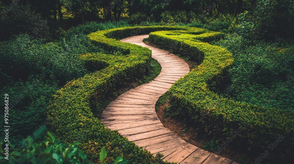 Optimal pathfinding for strategic planning and risk management. AI generated illustration. Optimal pathfinding for strategic planning and risk management. AI generated illustration.