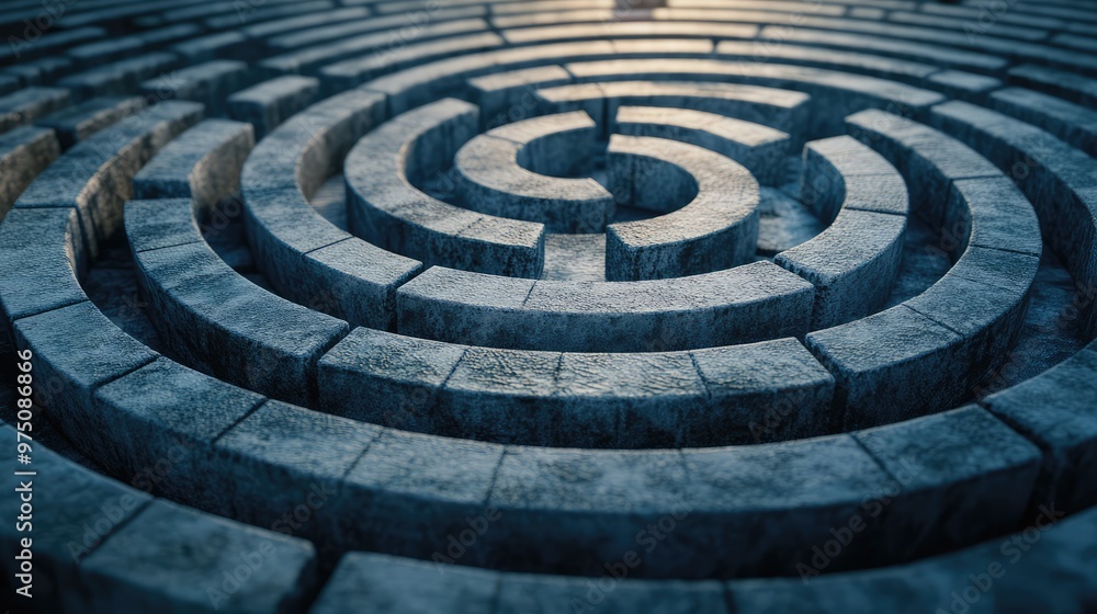 Optimal pathfinding for strategic planning and risk management. AI generated illustration. Optimal pathfinding for strategic planning and risk management. AI generated illustration.