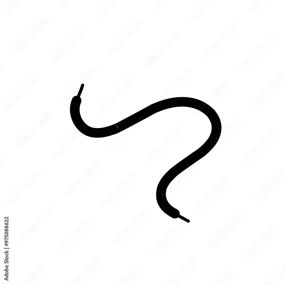 black shoelace vector black shoelace vector