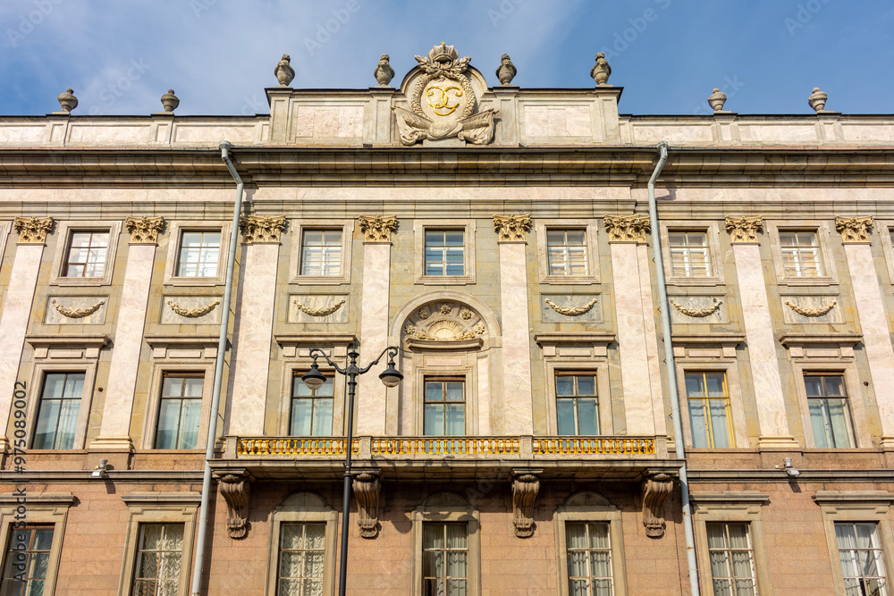 Fototapeta premium Facade of Marble palace in Saint Petersburg, Russia