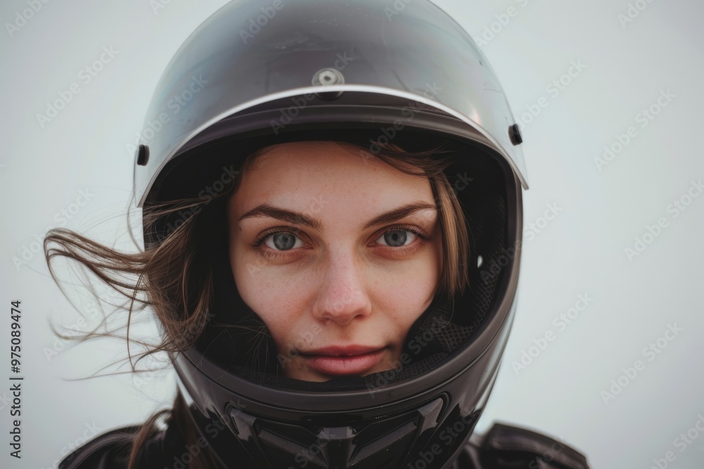 A person with piercing eyes peers through a black helmet, evoking a blend of determination and mystery amid a soft, neutral background. A person with piercing eyes peers through a black helmet, evoking a blend of determination and mystery amid a soft, neutral background.