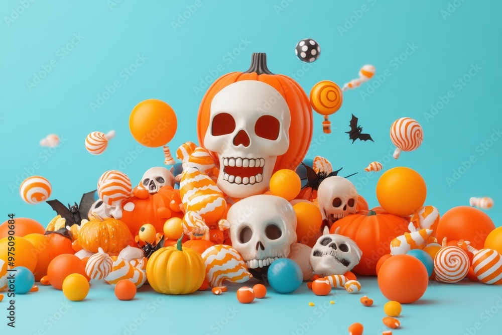 Fototapeta premium Enchanting Halloween Magic - Ultra-Realistic Whimsical Theme for All Ages