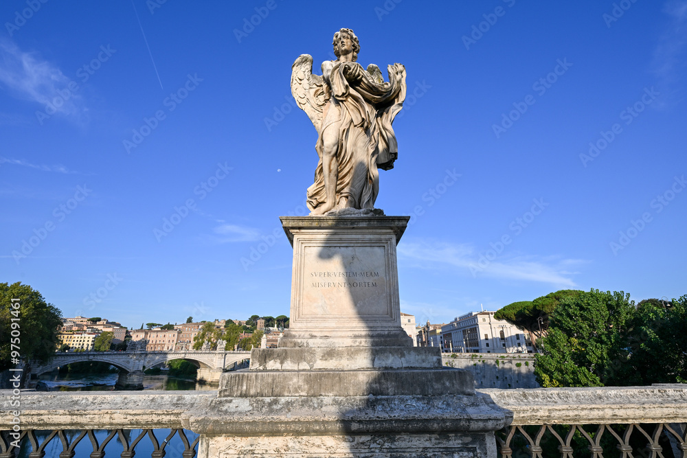 Fototapeta premium Saint Angelo Bridge - Rome, Italy