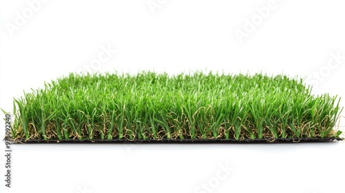 Artificial Grass Carpet. AI generated illustration photo