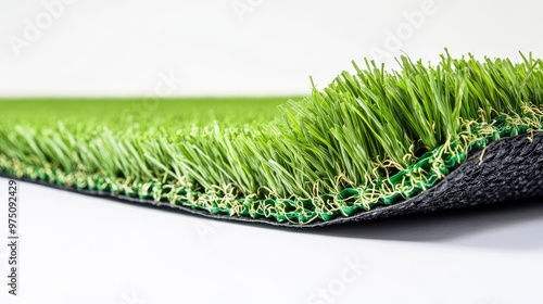 Artificial Grass Carpet. AI generated illustration photo