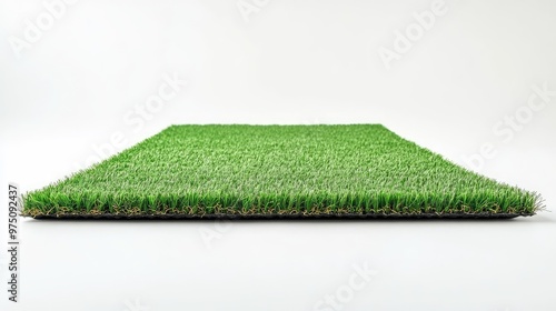 Artificial Grass Carpet. AI generated illustration photo