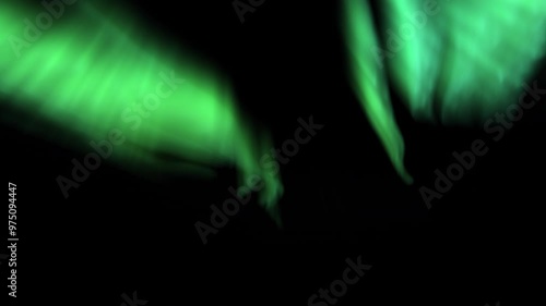 Northern Lights Aurora Borealis Green Animation Loop 2 photo