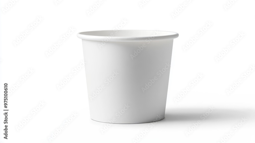 Blank Popcorn Bucket Mockup. AI generated illustration Blank Popcorn Bucket Mockup. AI generated illustration