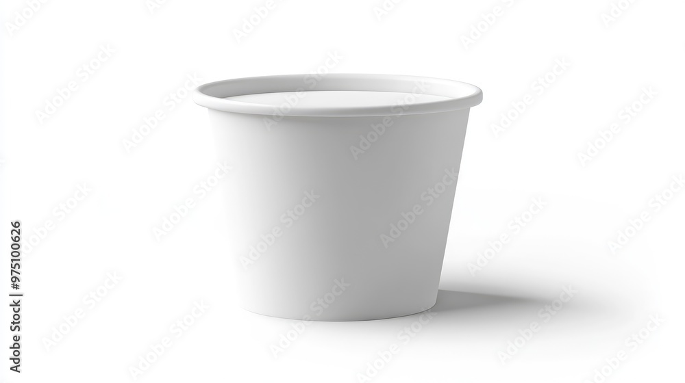 Blank Popcorn Bucket Mockup. AI generated illustration Blank Popcorn Bucket Mockup. AI generated illustration