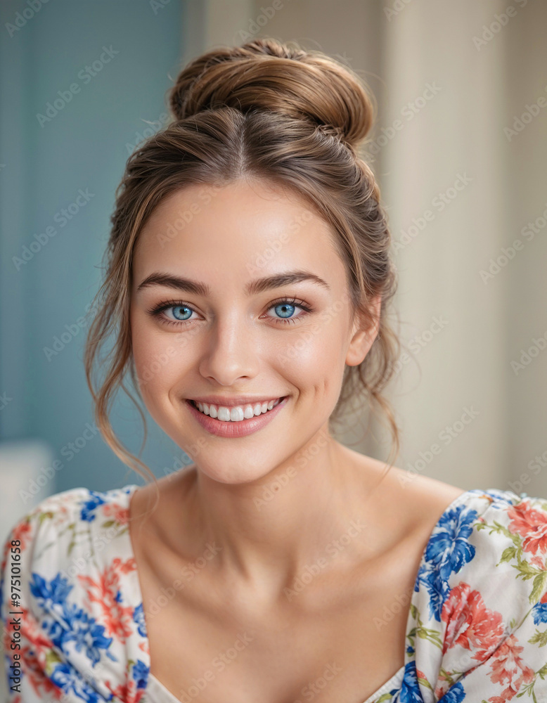 Portrait of a young beautiful woman. Generative AI Portrait of a young beautiful woman. Generative AI