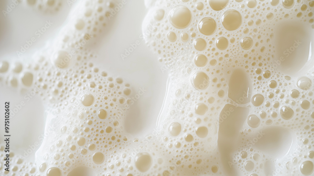 a close-up, top-down view of molecular gastronomy foam, filling the entire frame with the focus on the light, airy culinary foam a close-up, top-down view of molecular gastronomy foam, filling the entire frame with the focus on the light, airy culinary foam