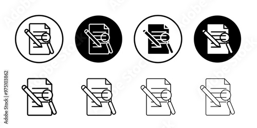 Defining icon logo set vector