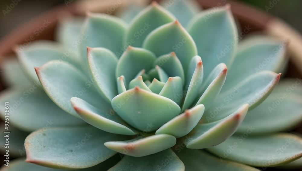Vibrant succulent spiral with pink edges in garden bed Vibrant succulent spiral with pink edges in garden bed