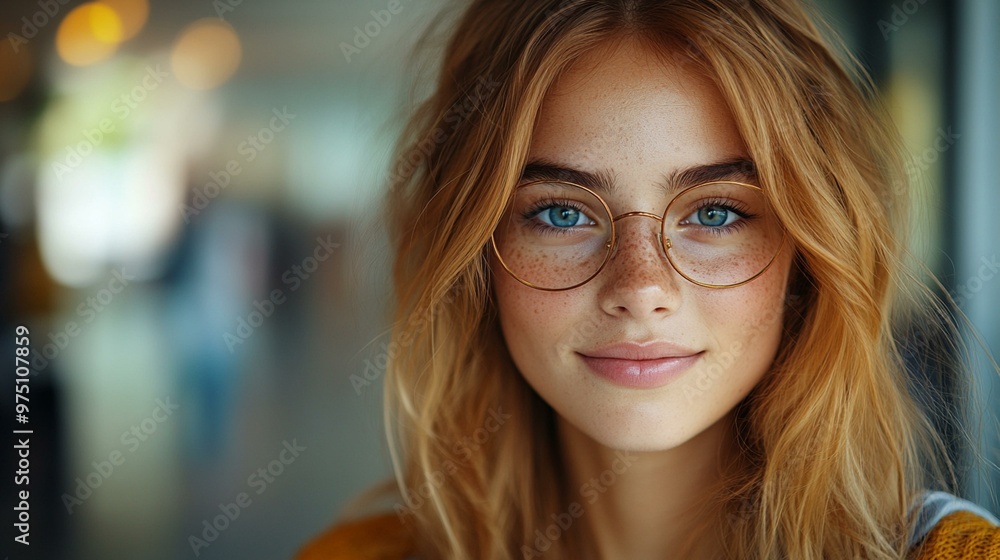 the Cute student girl looking directly at the camera. the Cute student girl looking directly at the camera.