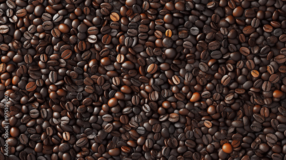 a seamless pattern of a close-up, high-resolution photograph, top-down view of coffee beans, filling the entire frame with a focus on the intricate details of the elements a seamless pattern of a close-up, high-resolution photograph, top-down view of coffee beans, filling the entire frame with a focus on the intricate details of the elements