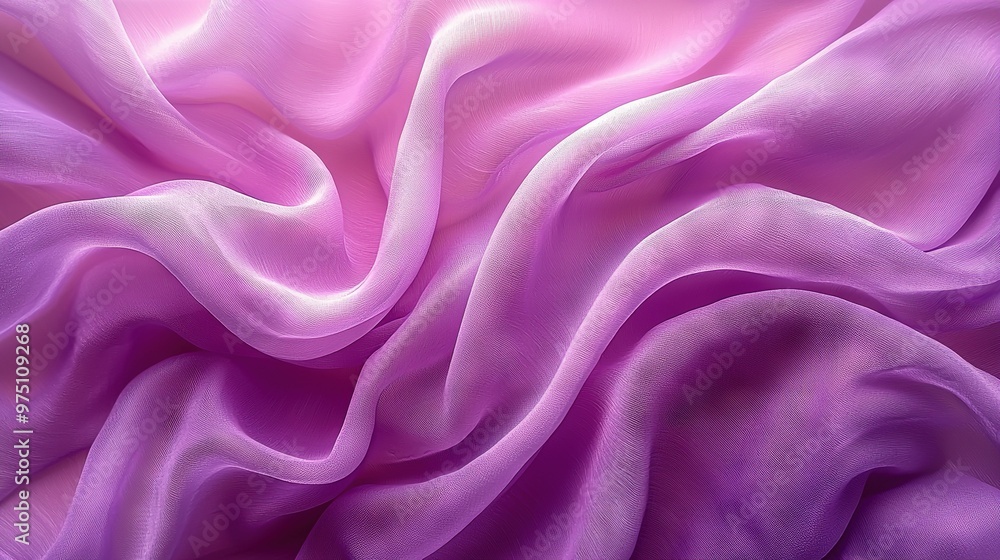 Obraz premium A close-up of a vast purple fabric covering both ends