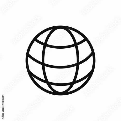 globe earth world icon sign vector