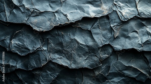 Wallpaper Mural a Crumpled black paper with visible wrinkles and worn edges, resembling old wrapping. Torontodigital.ca