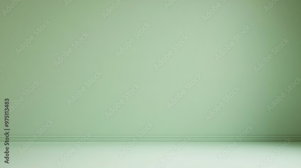 Minimalist Light Green Background with Soft Shadow Play Minimalist Light Green Background with Soft Shadow Play
