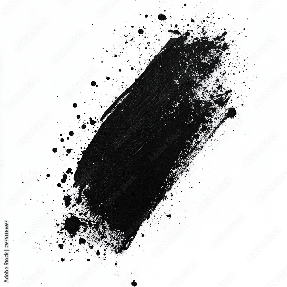 Abstract Black Ink Splash on White Background – Modern Artistic Texture Abstract Black Ink Splash on White Background – Modern Artistic Texture