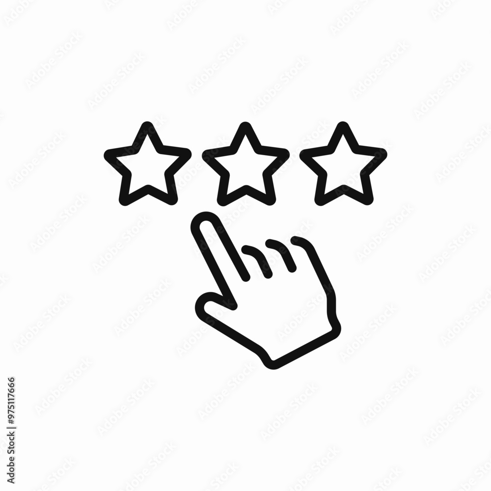 rate stars rating icon sign vector rate stars rating icon sign vector