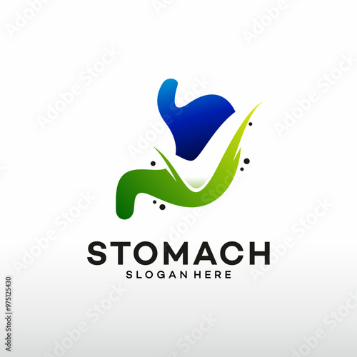 check stomach logo symbol vector template illustration design