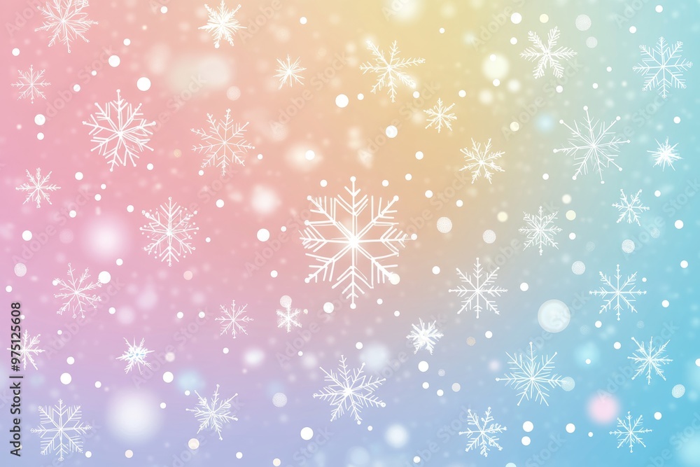 Charming snowflake and bokeh lights background for a whimsical christmas celebration Charming snowflake and bokeh lights background for a whimsical christmas celebration
