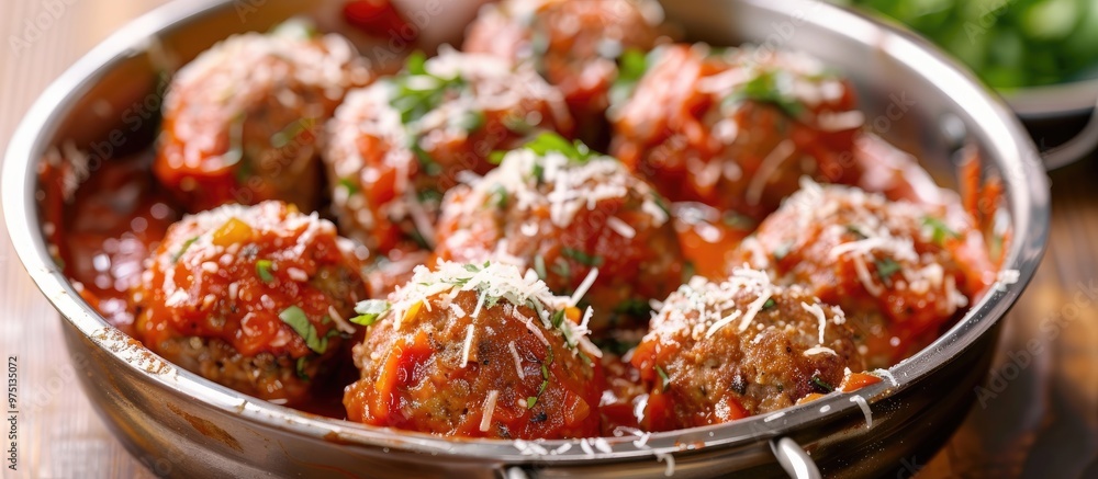 Meatballs With Tomato Sauce And Parmesan Meatballs With Tomato Sauce And Parmesan