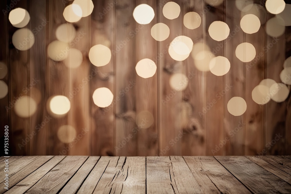 Rustic Wooden Desk Background with Soft Beige Bokeh Effect Rustic Wooden Desk Background with Soft Beige Bokeh Effect
