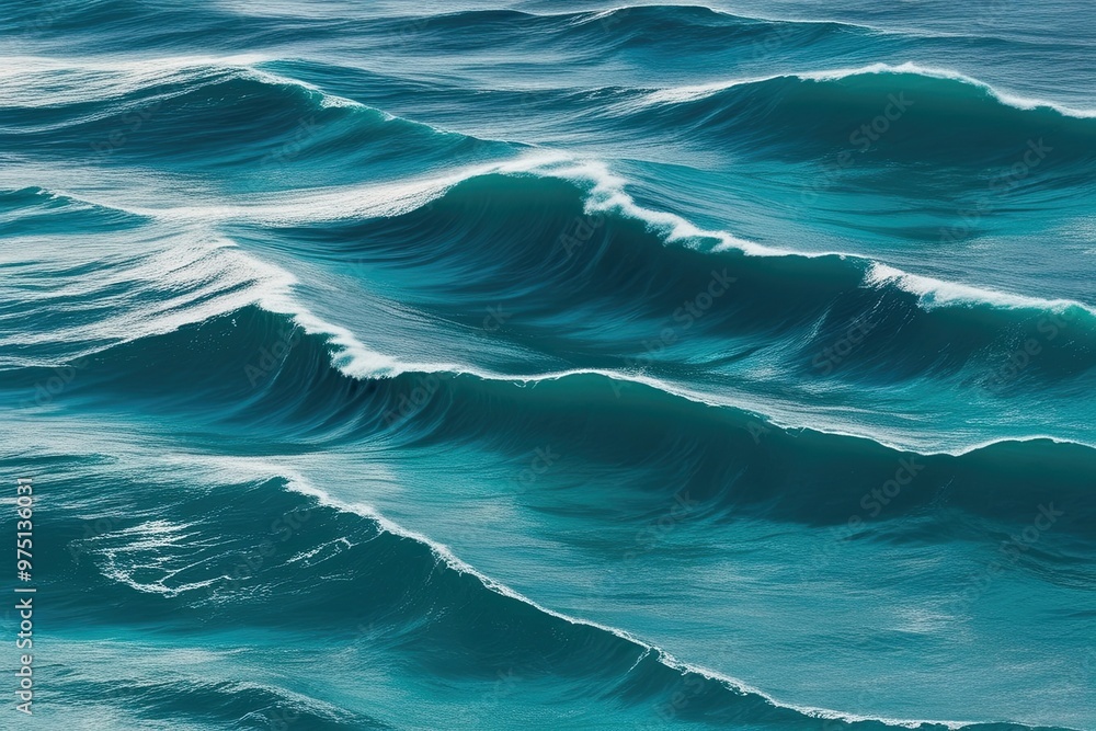 Teal and Blue Abstract Ocean Wave Texture for Background Design Teal and Blue Abstract Ocean Wave Texture for Background Design