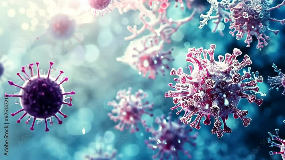 Exploring the microscopic world of viruses through detailed animation showcasing their structure and behavior Exploring the microscopic world of viruses through detailed animation showcasing their structure and behavior
