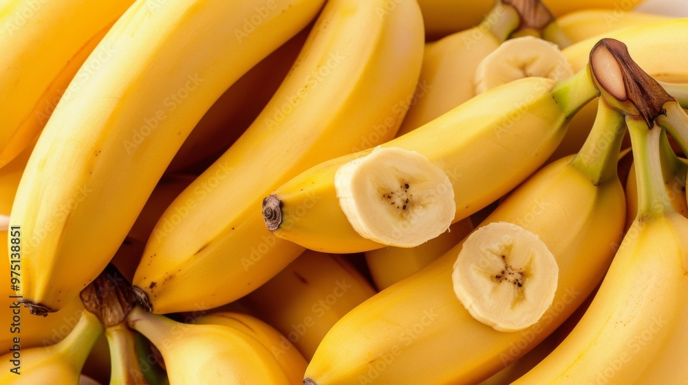 Fresh organic ripe banana fruits. Fresh banana fruits.