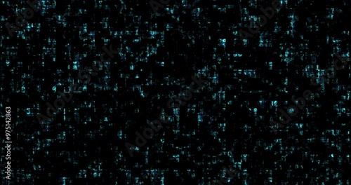 Wallpaper Mural Technology, grid and cyberspace with particles of data for AI development on a dark background. Empty, futuristic or digital platform of virtual system, software or metric pattern for cyber interface Torontodigital.ca