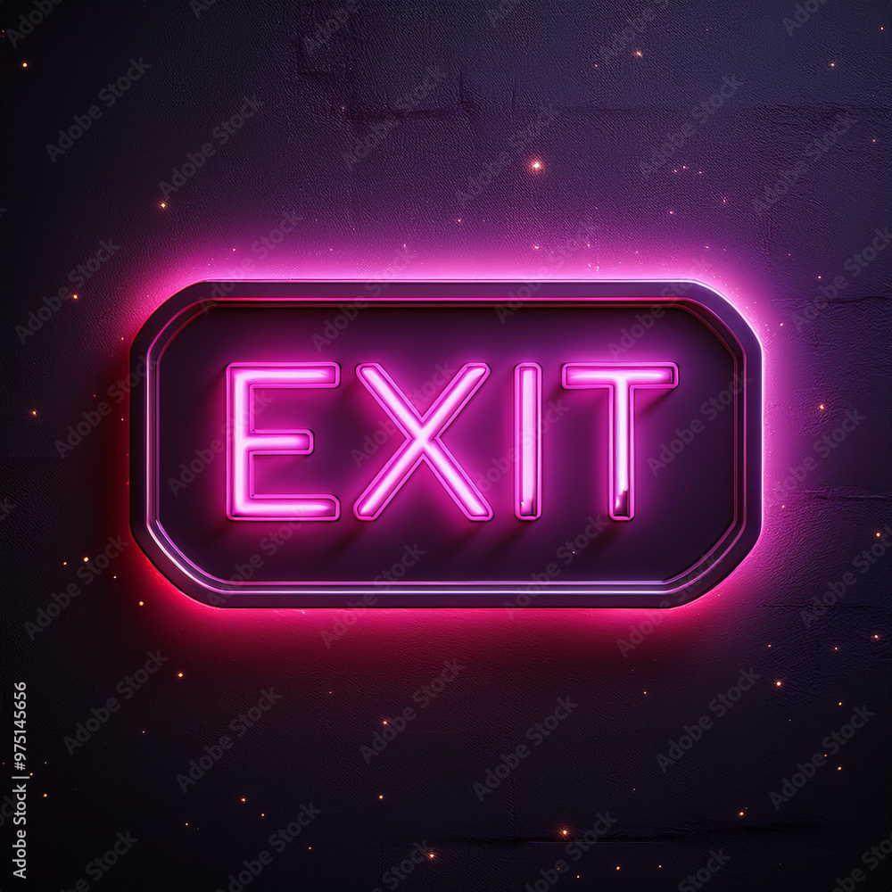 Obraz premium Neon sign that says 
