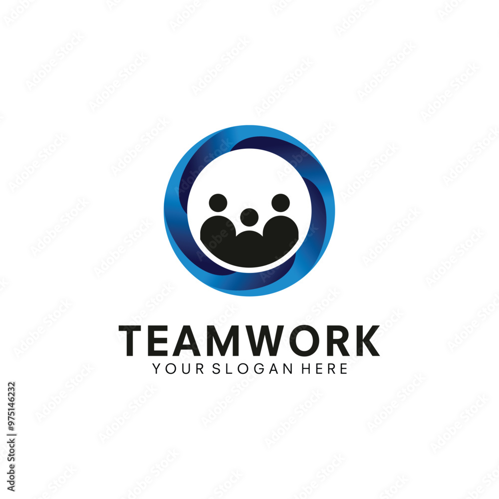 Vector design template for business. Team Work abstract icon. Vector design template for business. Team Work abstract icon.