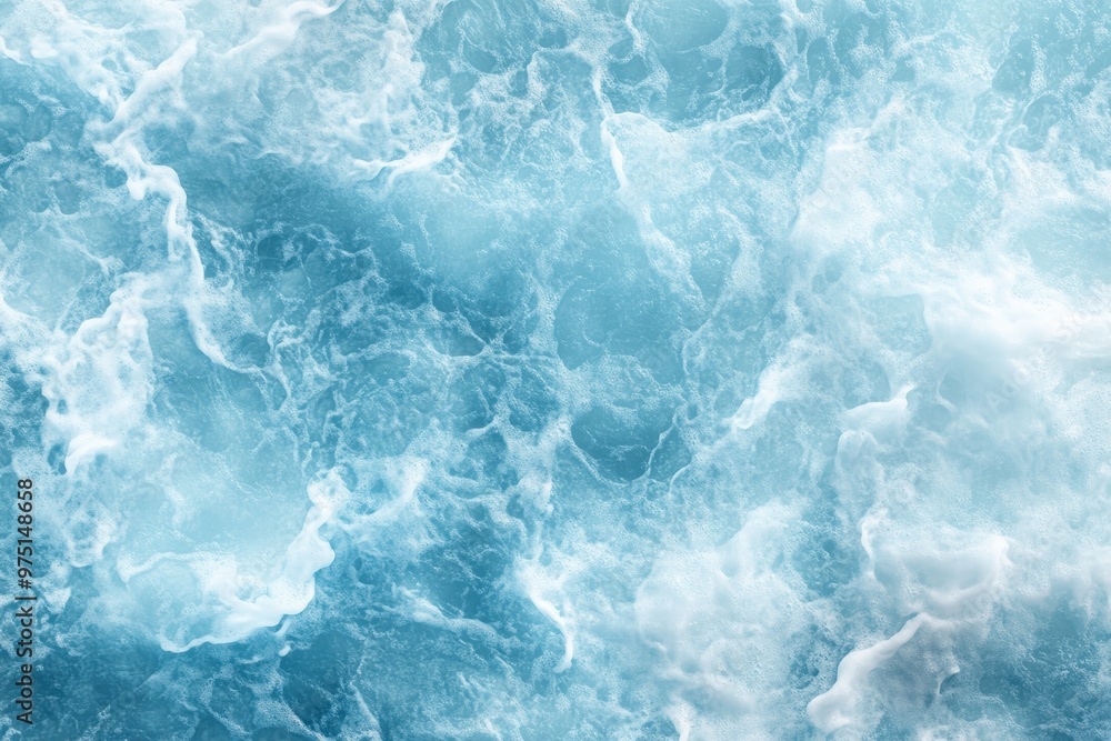 Fototapeta premium Abstract Texture of Foamy Ocean Water