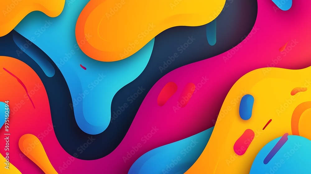 Abstract Colorful Shapes Background. Abstract Colorful Shapes Background.