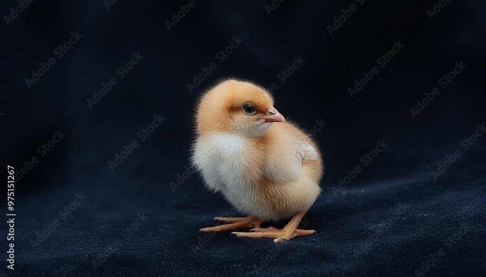 よちよち歩く黄色いひよこ よちよち歩く黄色いひよこ